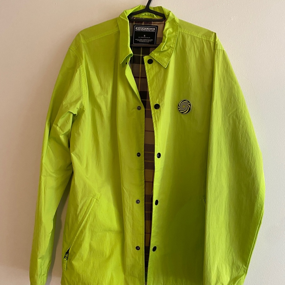 Burton analog jacket neon green size small